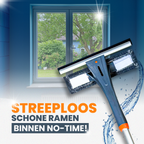 4-in-1 Raamwisser met telescoopsteel - Spons en sprayfunctie - 225 cm - Ruitenreiniger - Raamtrekker - Raamwasser – Ramenwasser
