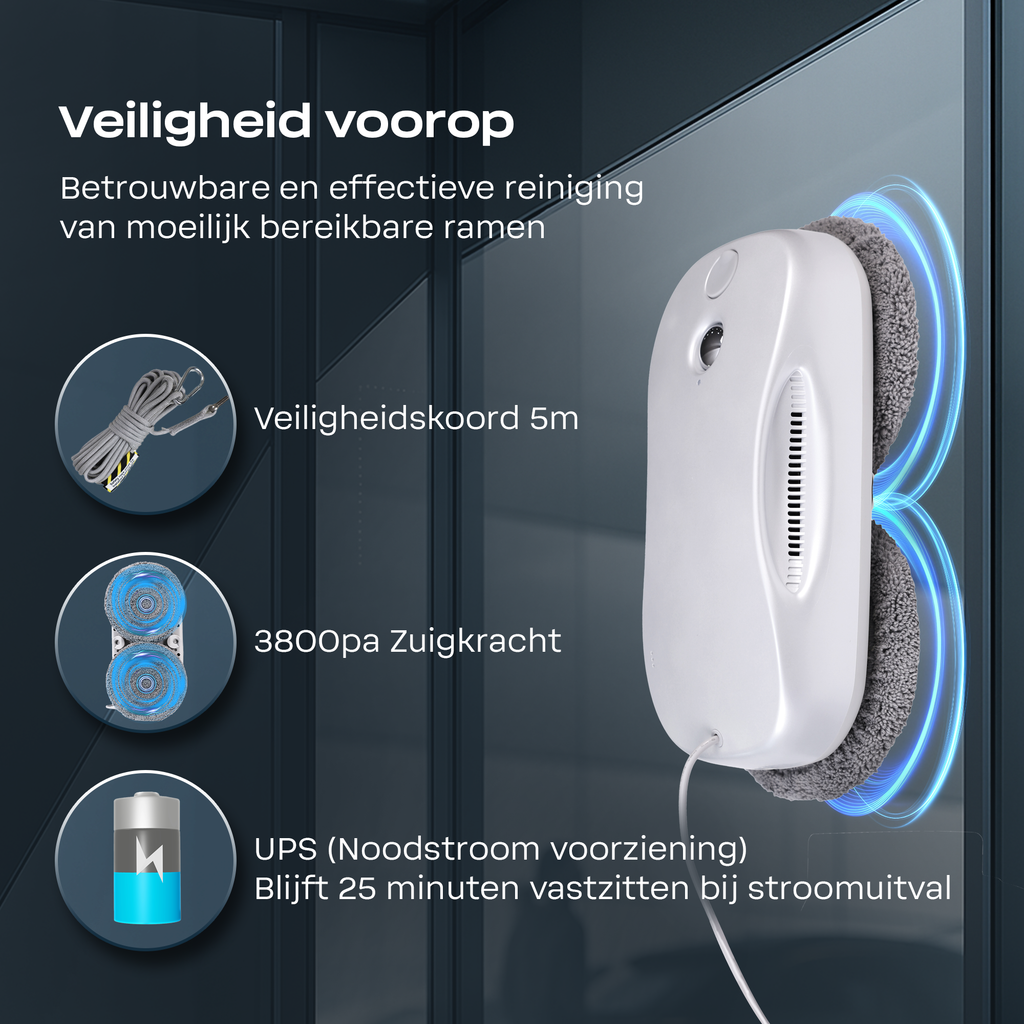 S9 Pro Window Cleaning Robot with Multi-functional Station, AI 3.0 Path Planning 3800pa Unique Frequency Conversion Power Suction Bilateral Ultrasonic Atomization Water Spray,Silver
