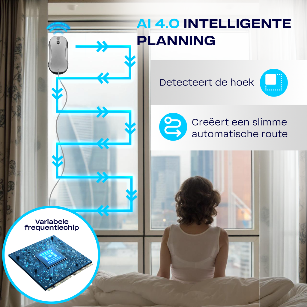 S9 Pro Window Cleaning Robot with Multi-functional Station, AI 3.0 Path Planning 3800pa Unique Frequency Conversion Power Suction Bilateral Ultrasonic Atomization Water Spray,Silver