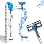 4-in-1 Raamwisser met telescoopsteel - Spons en sprayfunctie - 225 cm - Ruitenreiniger - Raamtrekker - Raamwasser – Ramenwasser