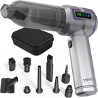 Yerkoo - Kruimeldief - Auto Stofzuiger - Handstofzuiger - Mini Stofzuiger - Stofzuiger Auto - Led scherm - Incl. Blaasfunctie