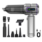 Yerkoo - Kruimeldief - Auto Stofzuiger - Handstofzuiger - Mini Stofzuiger - Stofzuiger Auto - Led scherm - Incl. Blaasfunctie