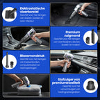 Yerkoo - Kruimeldief - Auto Stofzuiger - Handstofzuiger - Mini Stofzuiger - Stofzuiger Auto - Led scherm - Incl. Blaasfunctie