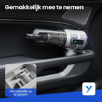 Yerkoo - Kruimeldief - Auto Stofzuiger - Handstofzuiger - Mini Stofzuiger - Stofzuiger Auto - Led scherm - Incl. Blaasfunctie