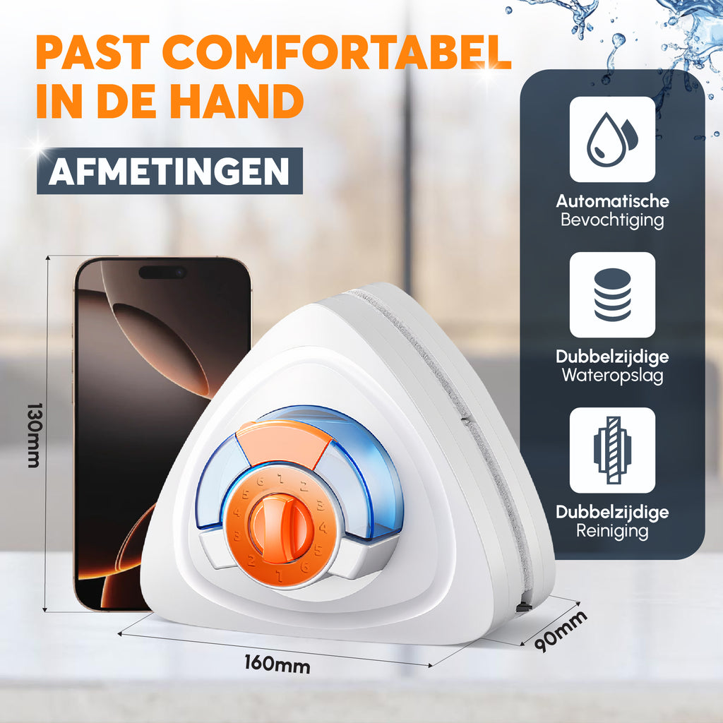 Magnetische Raamreiniger (8-40mm Universele Pasvorm) Dubbelglas raamreiniger