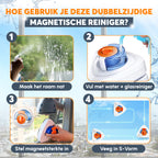 Magnetische Raamreiniger (8-40mm Universele Pasvorm) Dubbelglas raamreiniger
