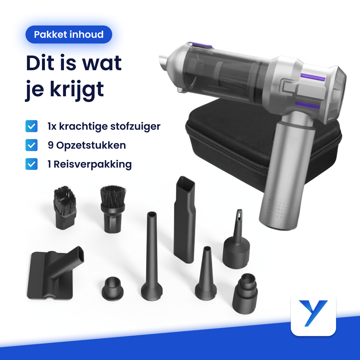 Yerkoo SwiftVac Mini Stofzuiger